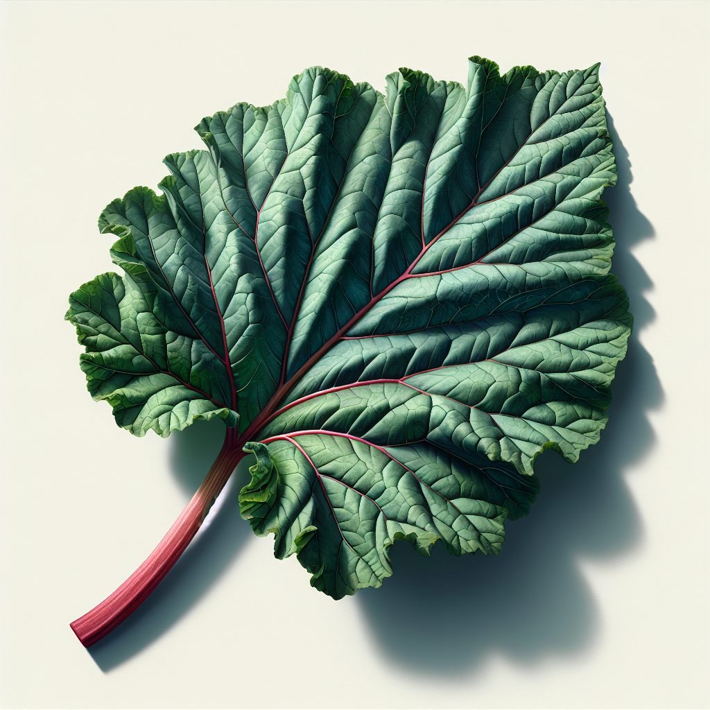 rhubarb leaf