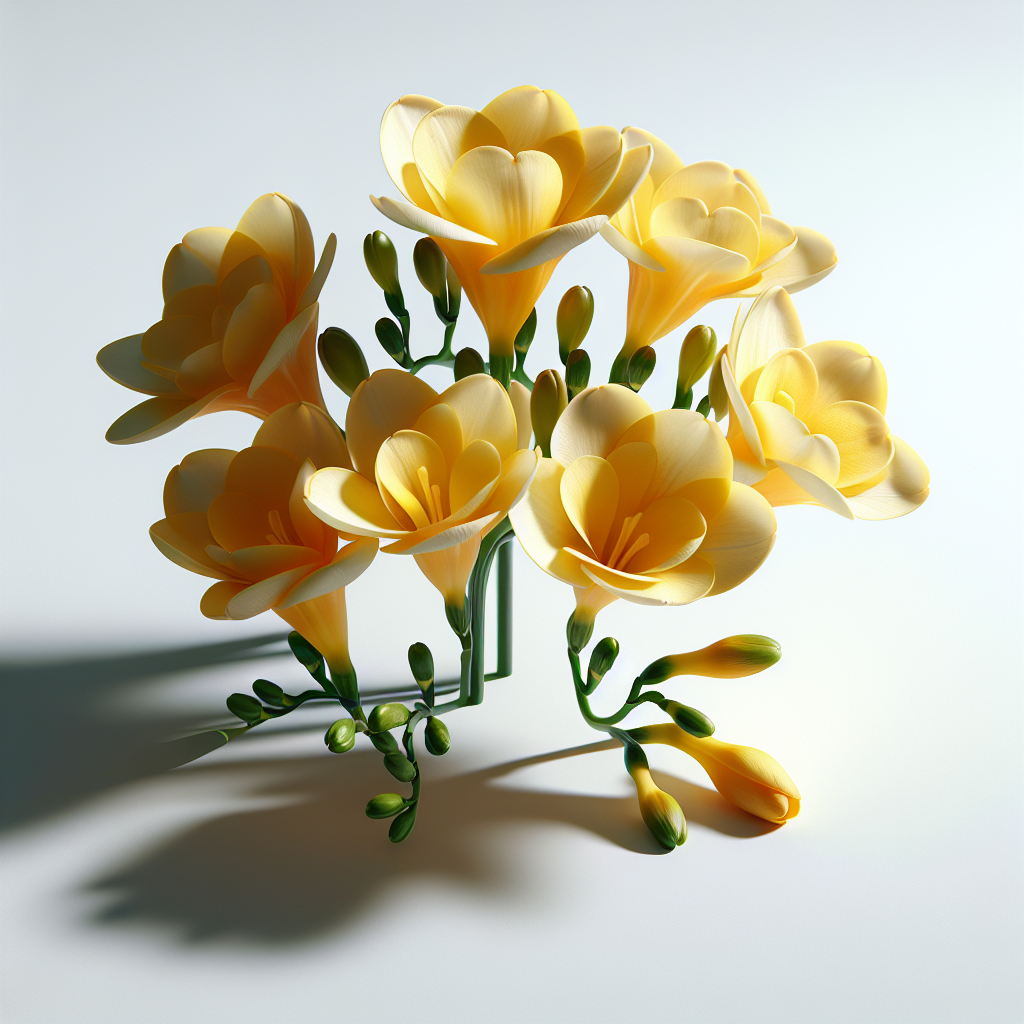 yellow freesia